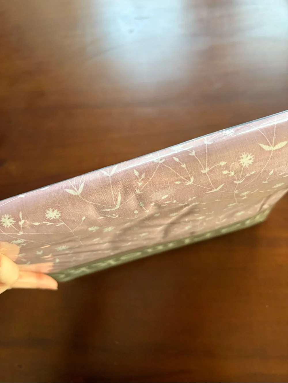Vintage Marimekko sheet twin flat 1986 80s pink floral percale cotton blend NEW